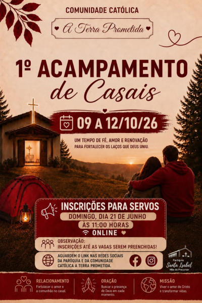 1º Acampamentos de Casais de Santa Isabel do Ivai - Paróquia Santa Isabel (Santa Isabel do Ivai)
