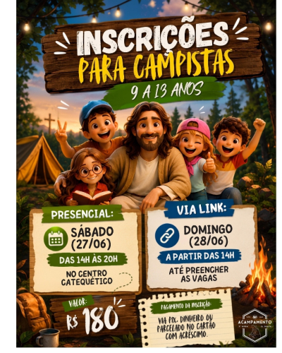 3º Acampamento Mirim El Shadai - Paróquia Santa Cruz (Santa Cruz do Monte Castelo)