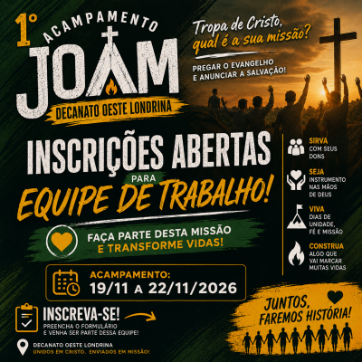 1º Acampamento Joam - Jovens Adolescentes Em Missão
