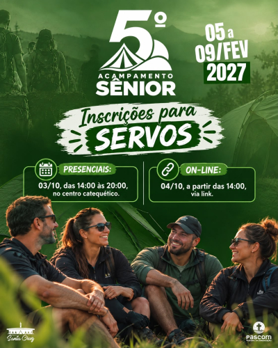5º Acampamento Sênior - Paróquia Santa Cruz (Santa Cruz do Monte Castelo)